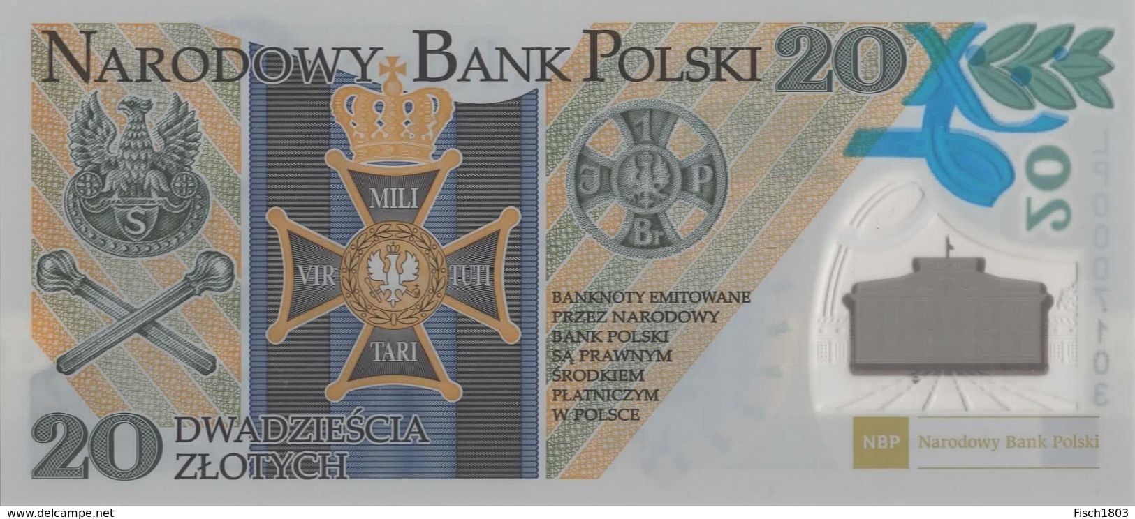Polen Gedenkbanknote 16.01.2014 Polymer  UNC - Pologne