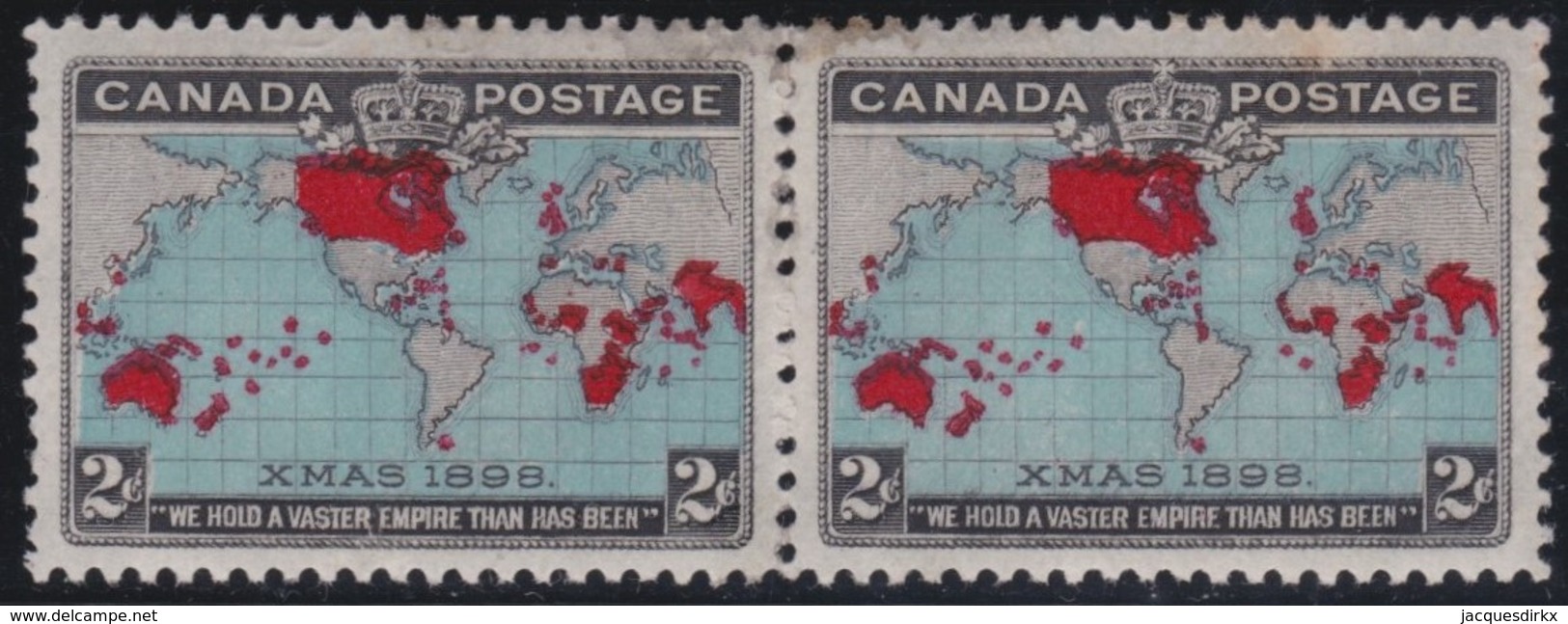 Canada  .  SG   .   168  . Paire .   Blue .   2 Scans    .  *    .   Mint-hinged .   / .  Neuf Avec Gomme - Unused Stamps