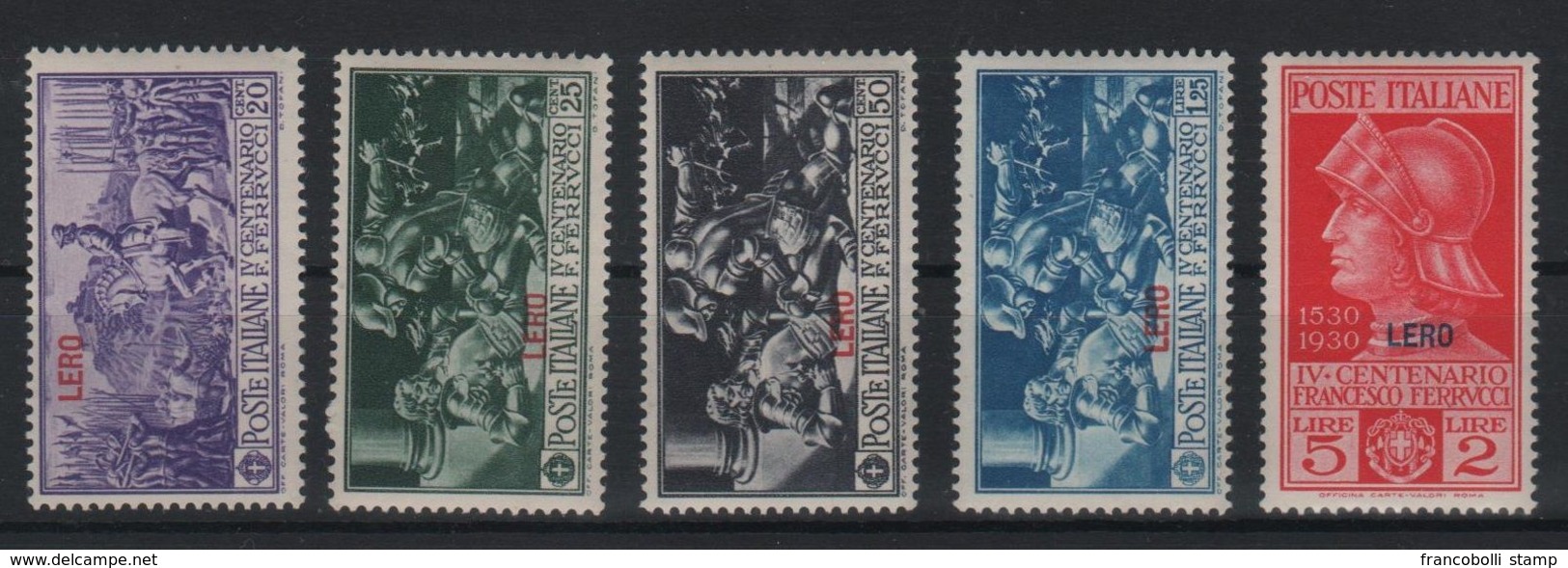 1930 Egeo Ferrucci Lero Serie Cpl MNH - Ägäis (Lero)