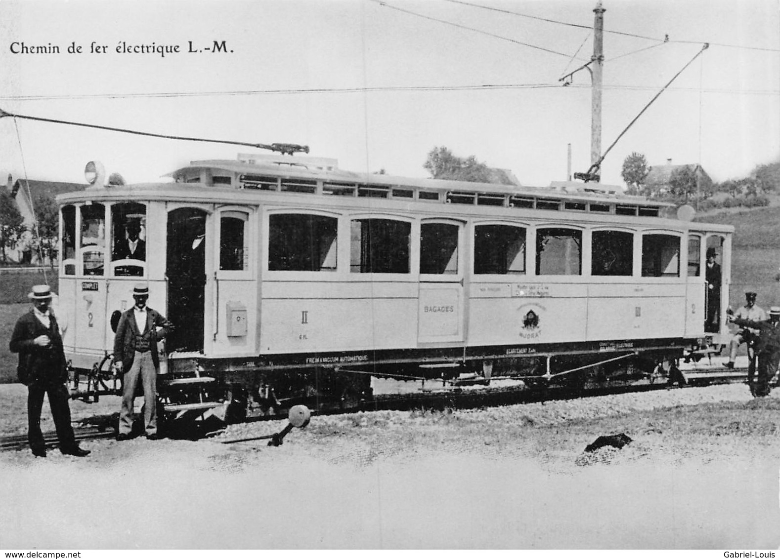 BVA -  Transports Publics Lausannois (TL T.L.) Epalinges, Les Croisettes BCFe 4/4 No 2 En 1902 - Épalinges