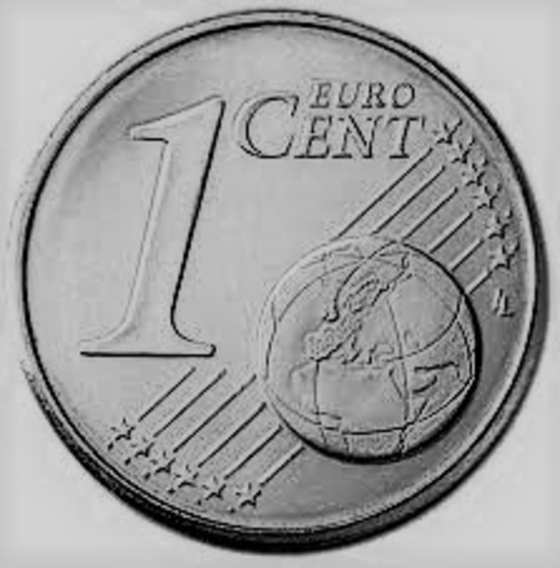 MONNAIE 1 Centime Euro France 2004 Euro Fautée Error 1 Cote Acier 1 Cote Cuivree - Abarten Und Kuriositäten