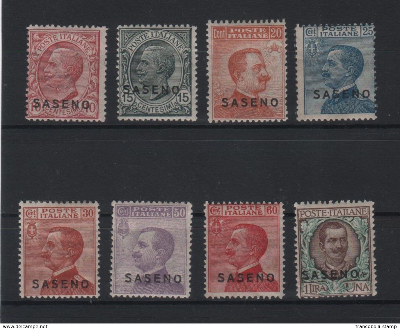 1923 Saseno Francobolli D'Italia Serie Cpl MLH - Saseno