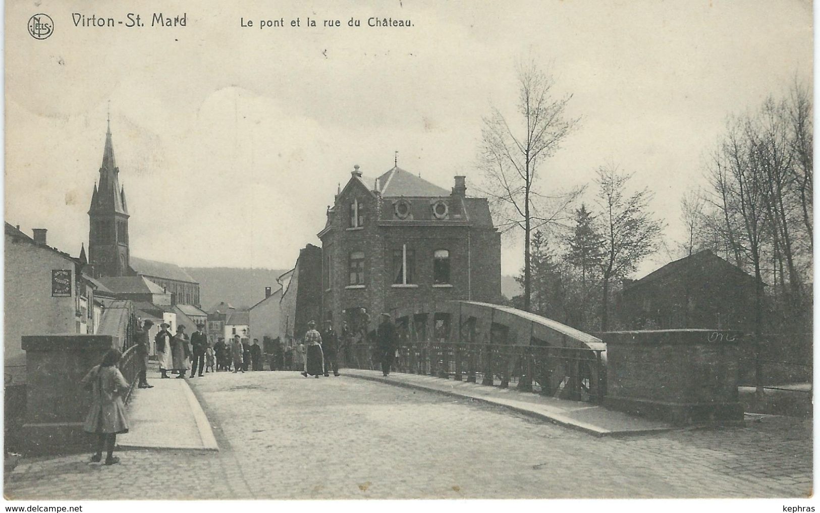 VIRTON-ST. MARD : Le Pont Et La Rue Du Château - Cachet De La Poste 1912 - Virton