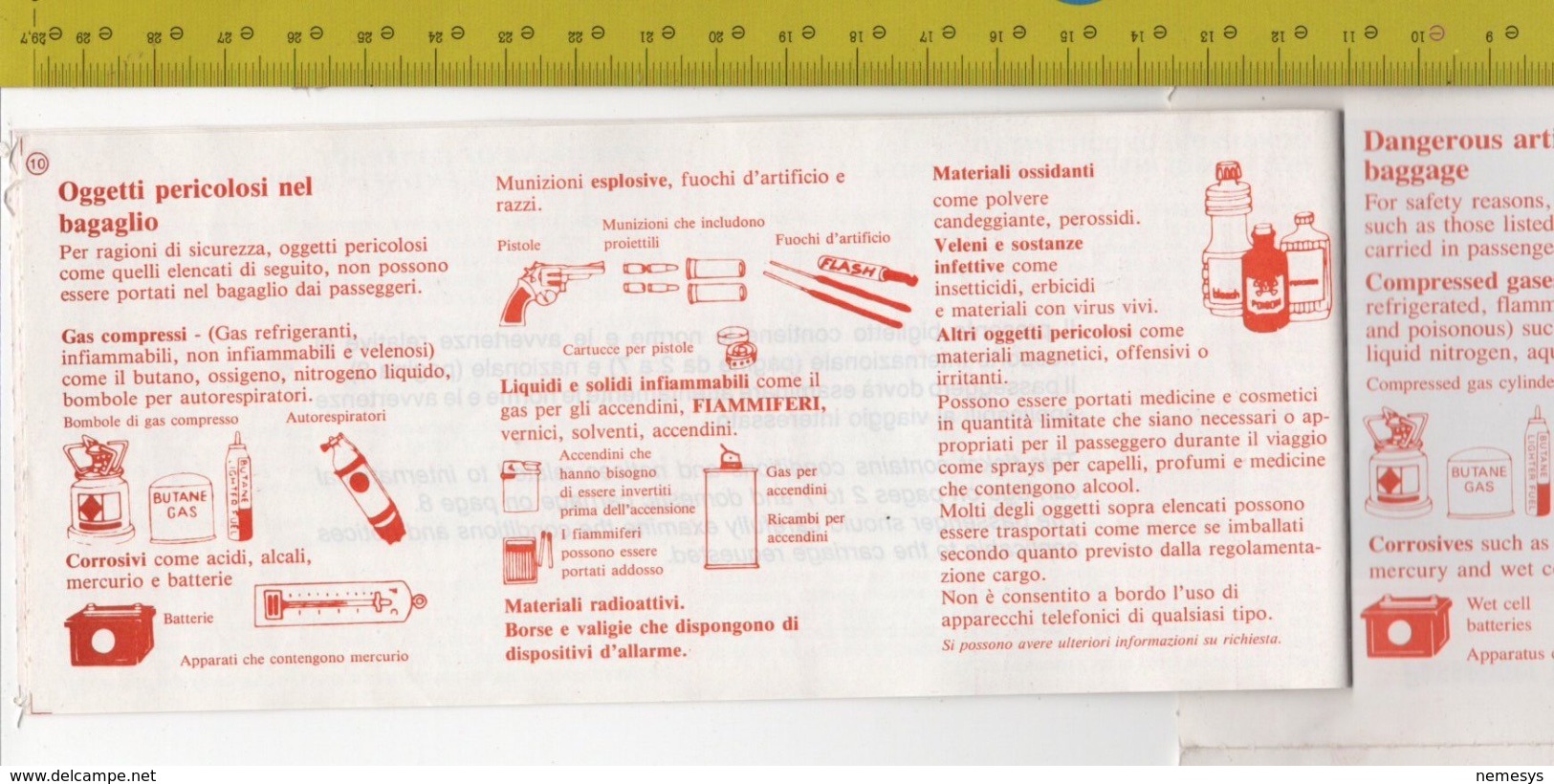 IATA Passenger Ticket - Rome/Cairo Alitalia SEE 4 SCANS - Mundo