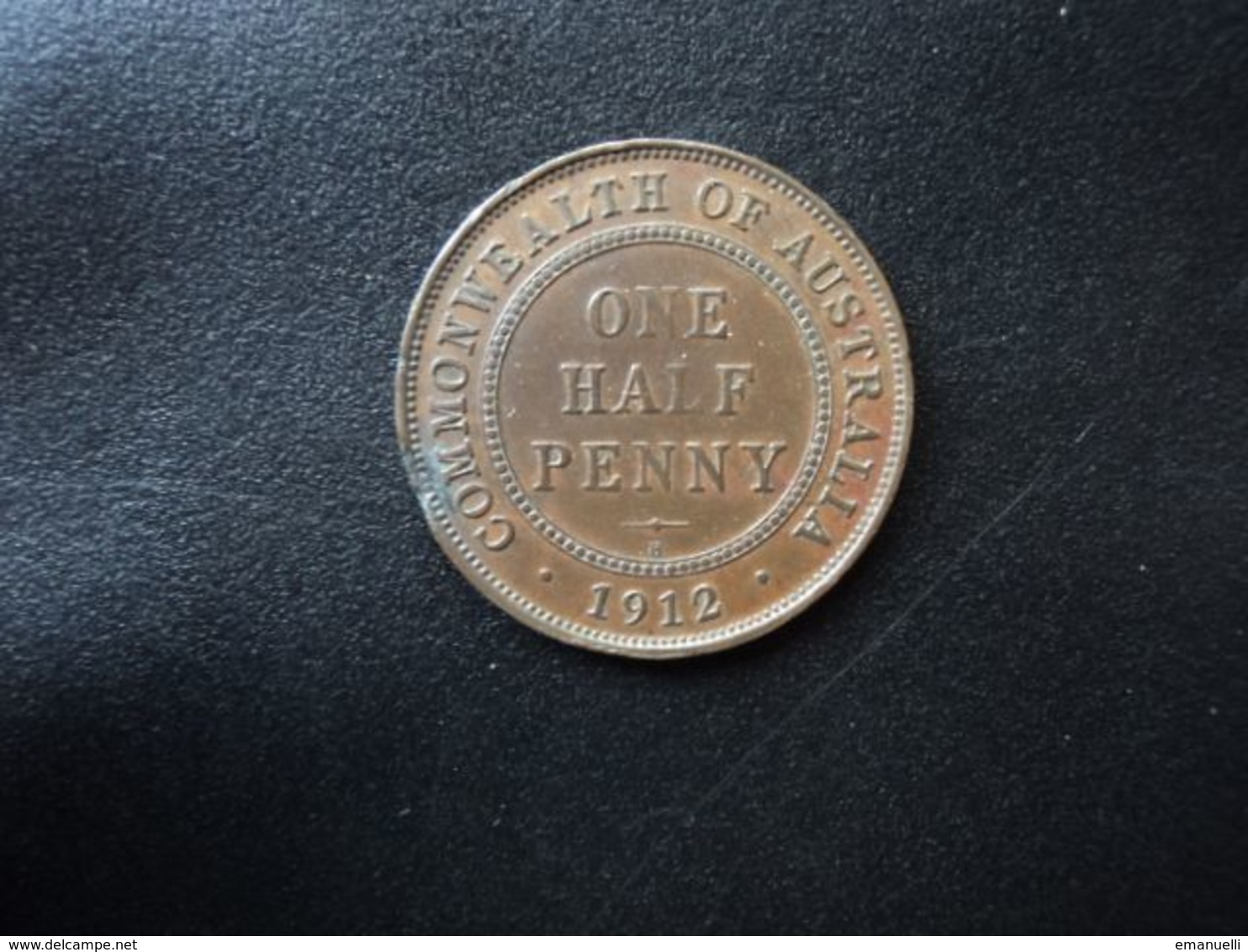 AUSTRALIE * : 1/2 PENNY   1912 H    KM 22     TTB+ / SUP - ½ Penny