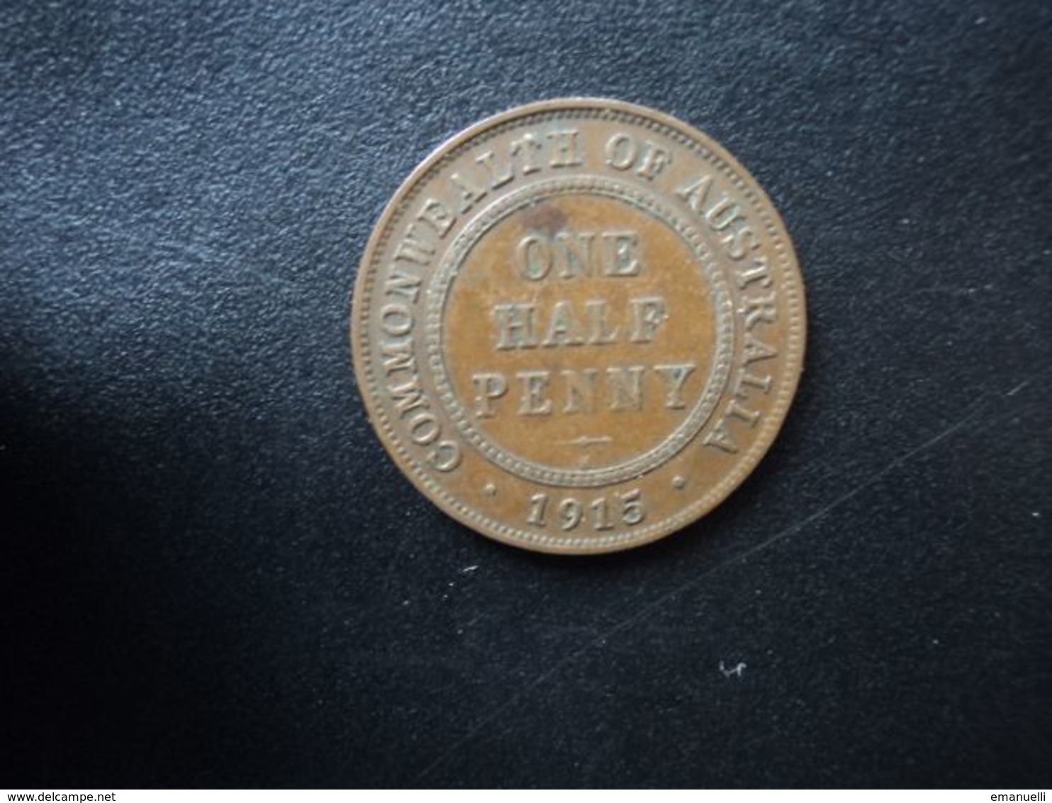 AUSTRALIE * : 1/2 PENNY   1915 H    KM 22     TTB - ½ Penny