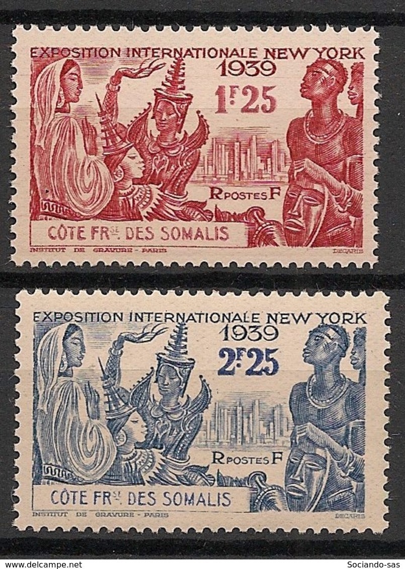 Côte Des Somalis - 1939 - N°Yv. 170 à 171 - Expo New York - Neuf Luxe ** / MNH / Postfrisch - Neufs