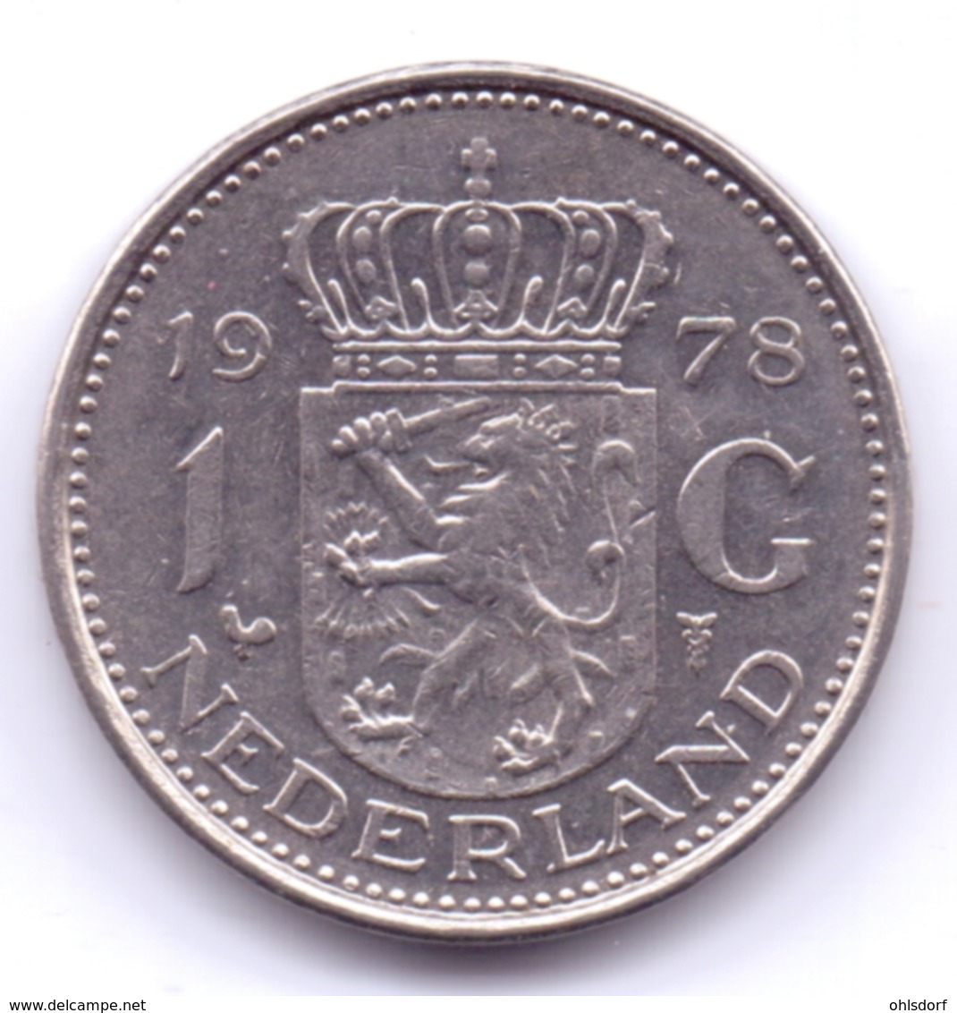 NEDERLAND 1978: 1 Gulden, KM 184a - 1948-1980 : Juliana