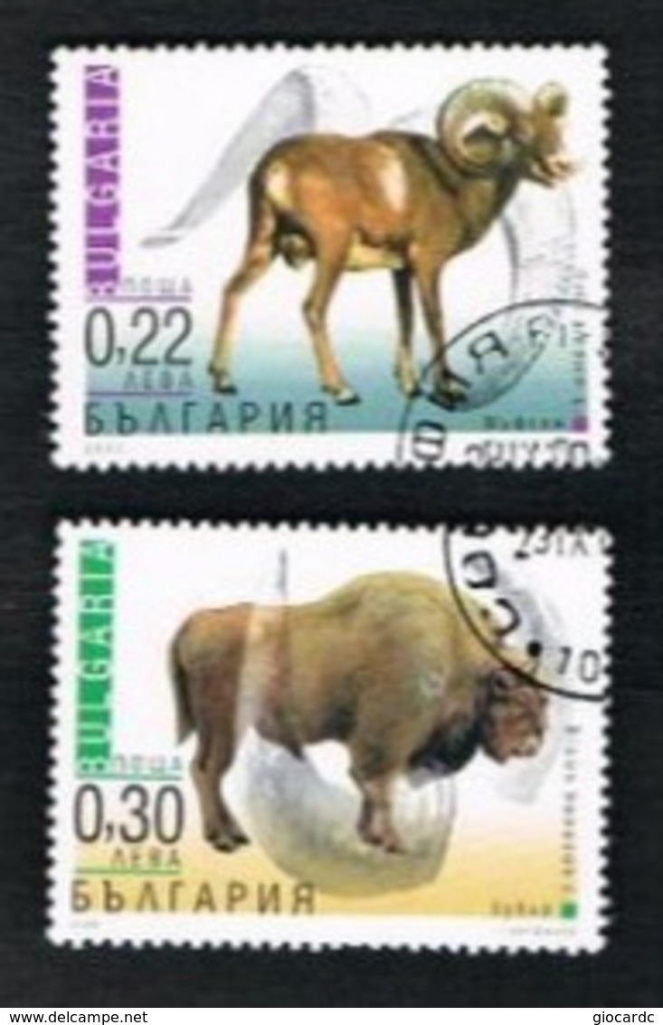 BULGARIA - SG 4334.4335  - 2000  ANIMALS  -  USED° - - Oblitérés