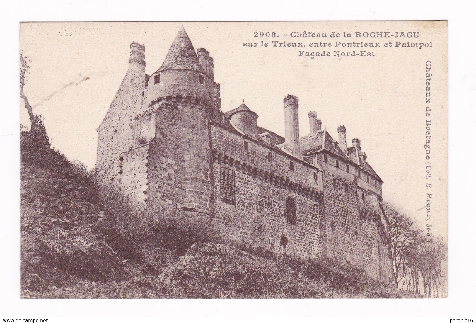 Jolie CPA Château De La Roche-Jagu, Ploëzal, Côtes-d'Armor,1929 - Ploëzal