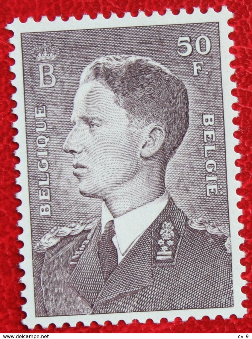 50 Fr Koning Boudewijn Phosphoriserend Papier 1952 1969 OBP 879 (Mi 928 Y) POSTFRIS / MNH ** BELGIE BELGIUM - Ongebruikt