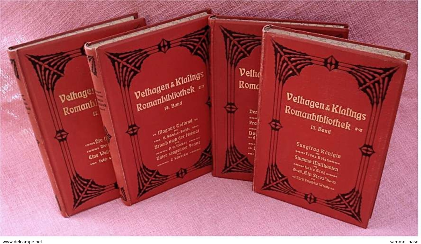 4 Bände Velhagen & Klasings Romanbibliothek - 1903 Bis 1907 , Band 13-15 + 17 - Old Books