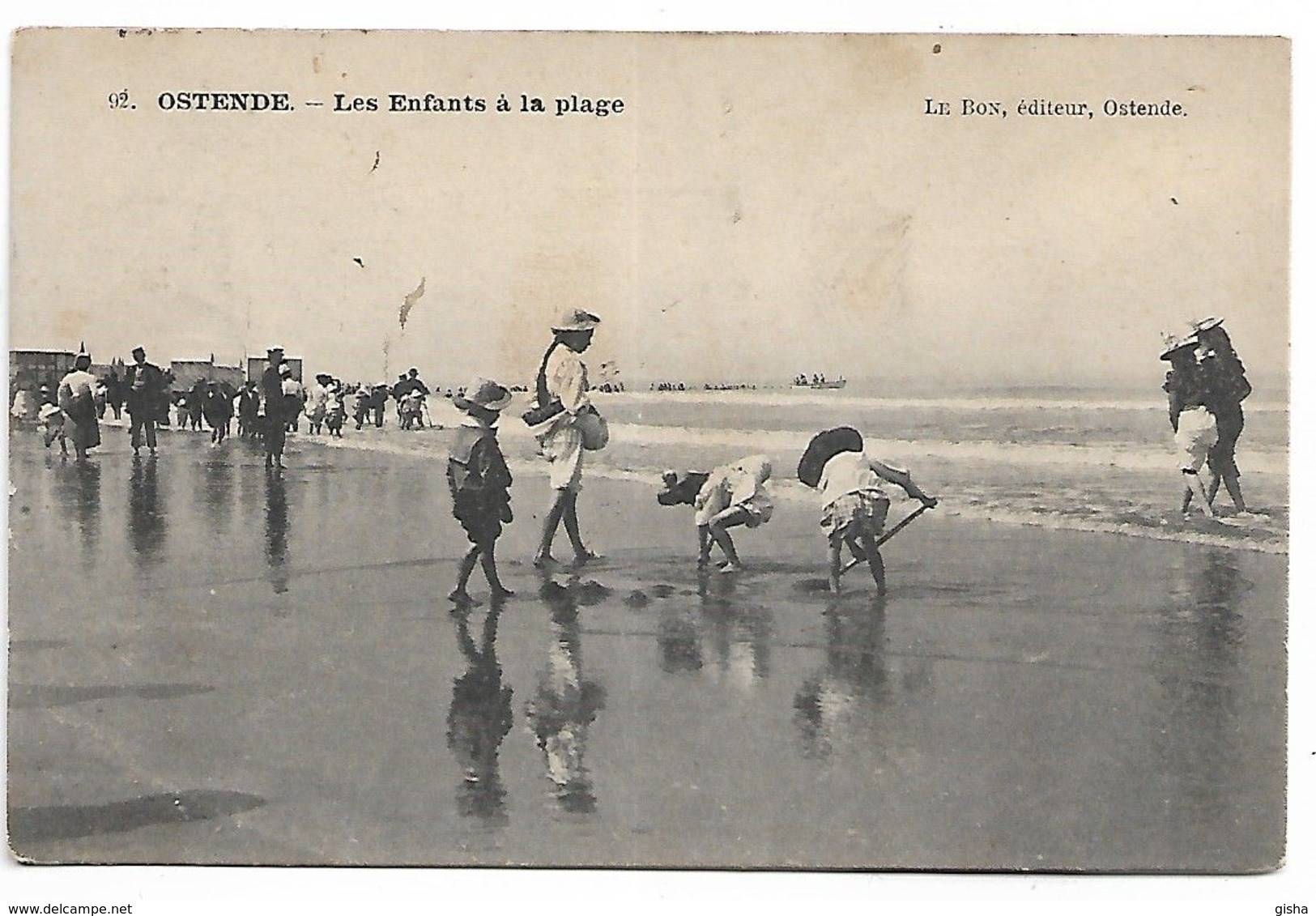 Oostende   Les Enfants à La Plage - Oostende