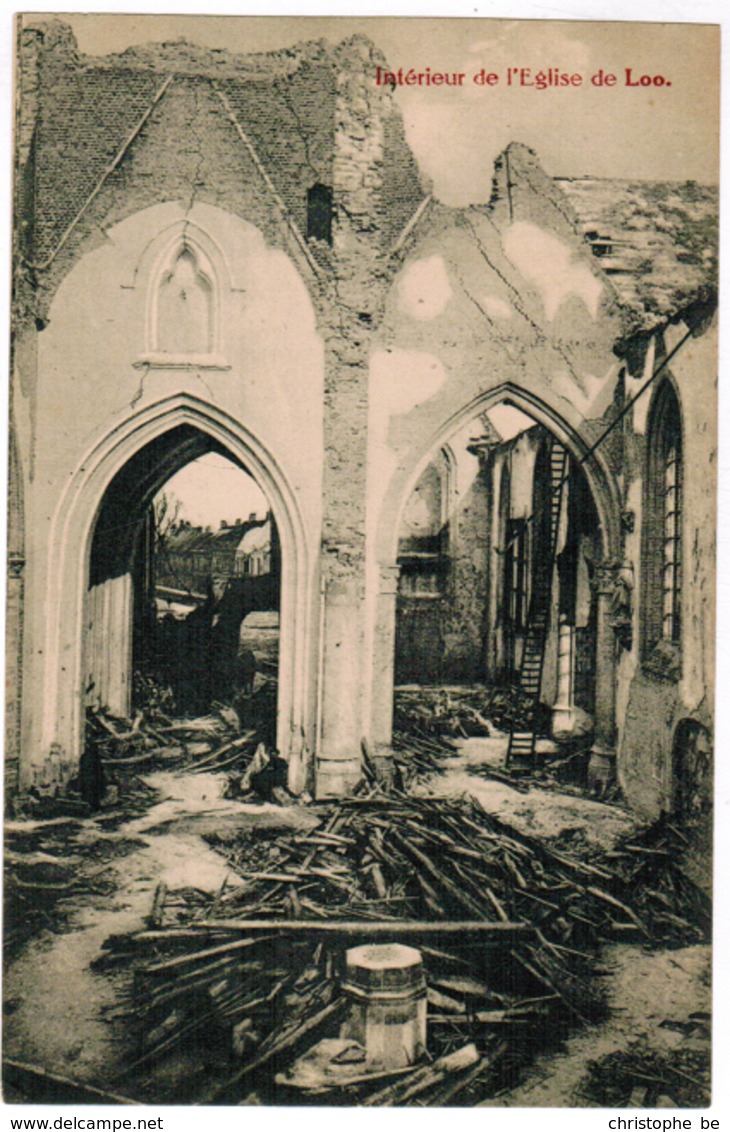 Lo, Loo, Intérieur De L'Eglise De Loo (pk67453) - Lo-Reninge