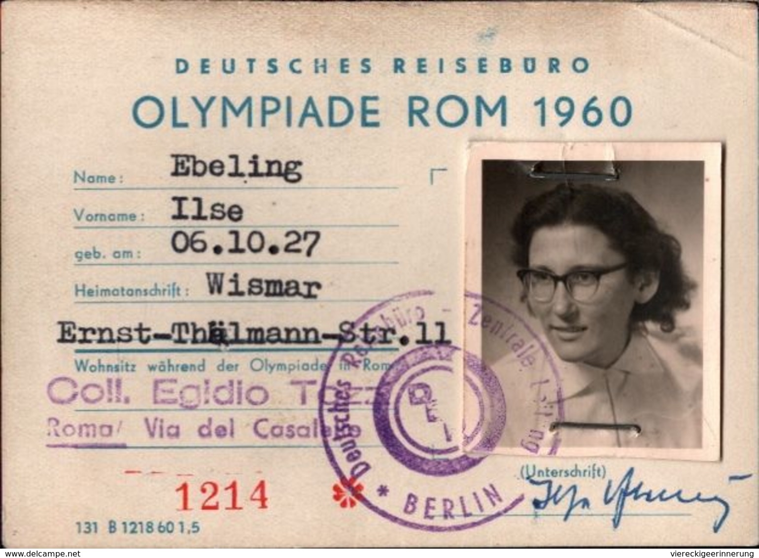 ! Olympiade Rom , Roma, 1960 Interessantes Konvolut über 25 Teile, 9 Eintrittskarten, Programme, Reiseunterlagen Etc. - Ete 1960: Rome