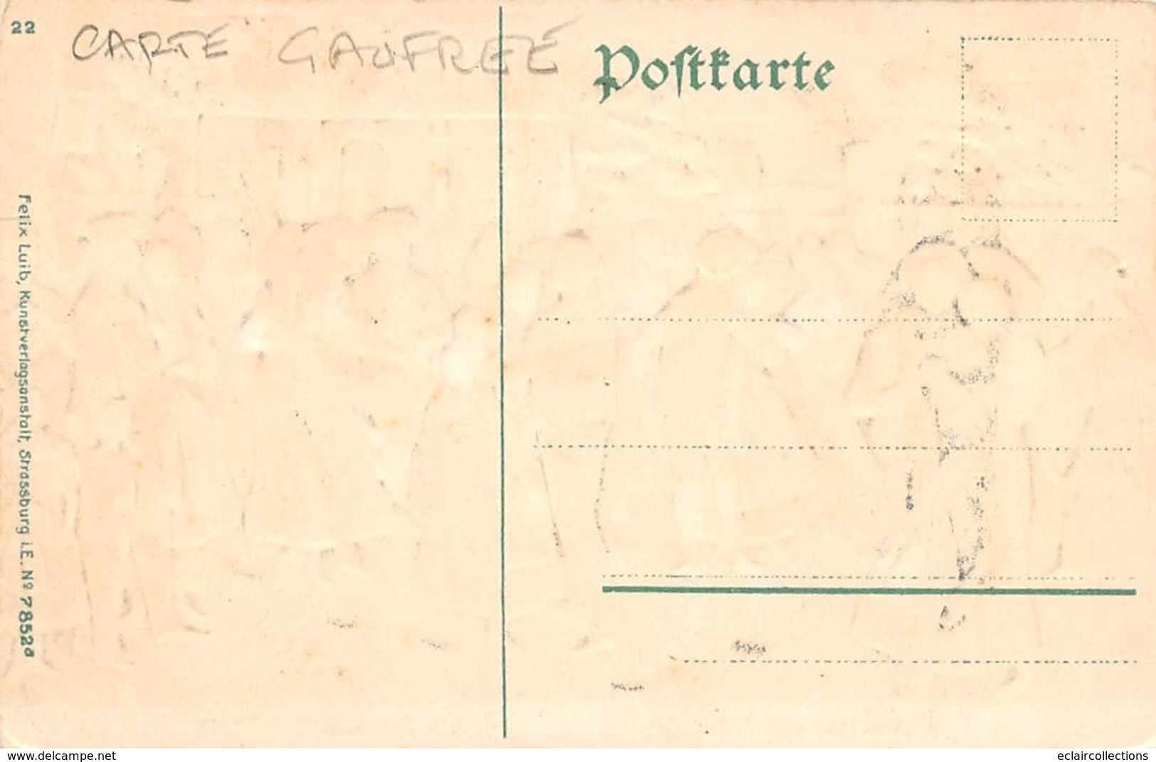 Non Localise. Divers Alsace      67       Une Foire En Alsace  Carte Gaufrée    ( Voir Scan) - Andere & Zonder Classificatie