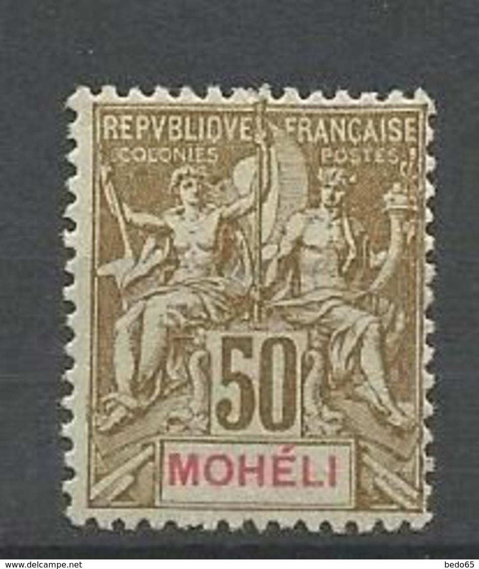 MOHELI N° 12 NEUF*  TRACE DE CHARNIERE /  MH - Unused Stamps