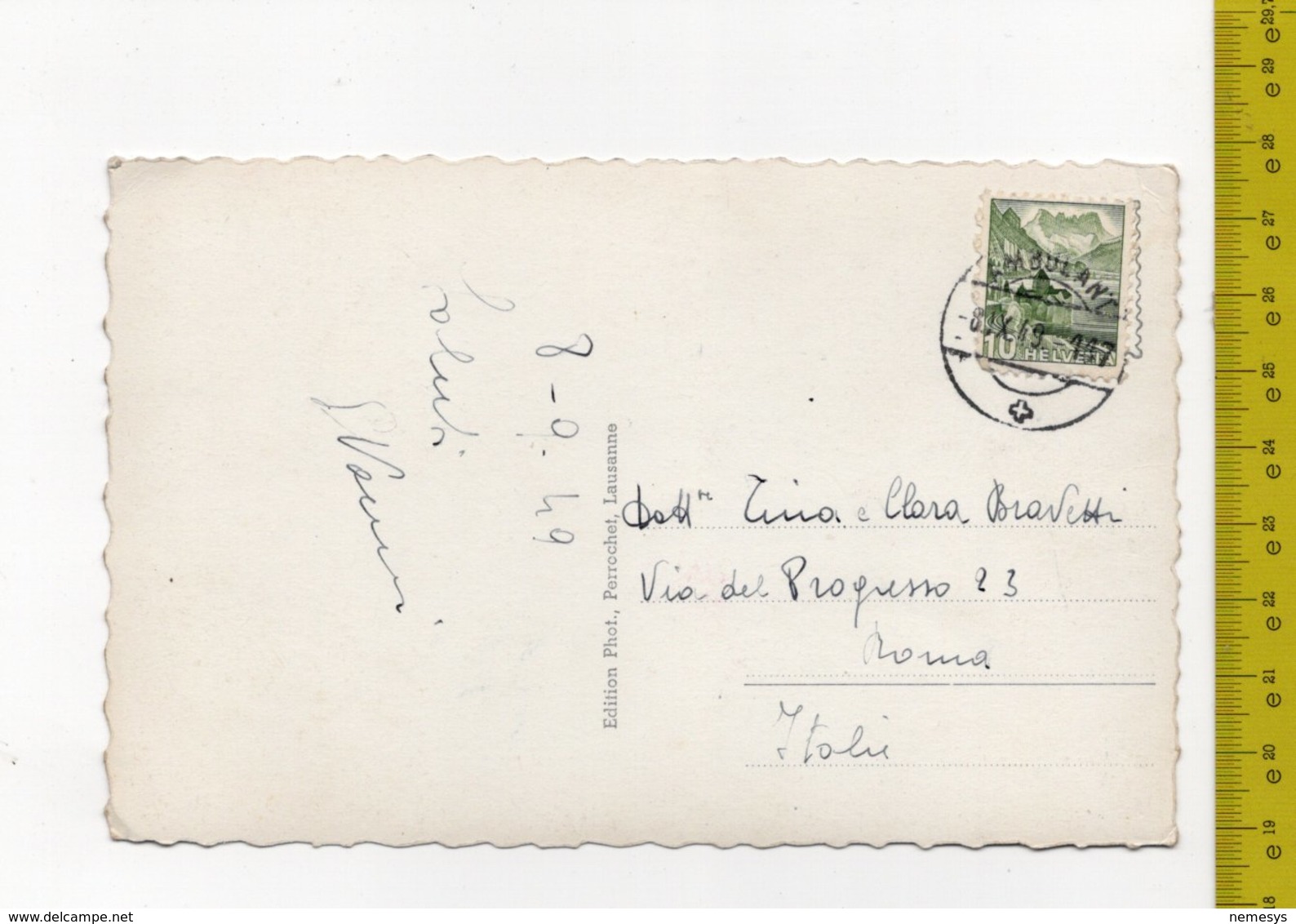 1949 LAUSANNE La Chaux-de-Fonds, Fontaine Monumentale Et Rue Leopold Robert FP/V SEE 2 SCANS Animata - La Chaux