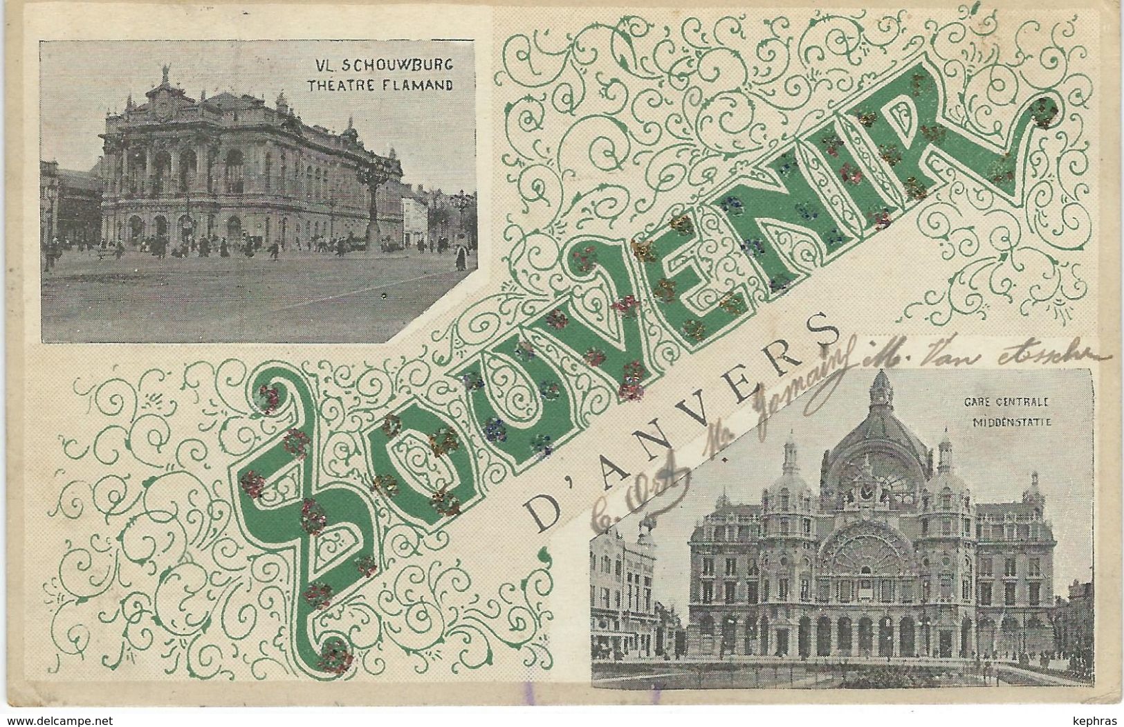 Souvenir D'ANVERS - Cachet De La Poste 1919 - Antwerpen