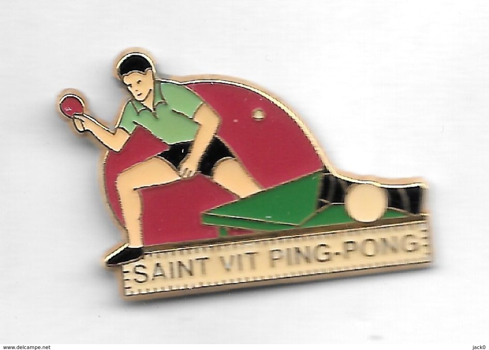 Pin's  Ville, Sport  Tennis  De  Table, SAINT  VIT  PING  PONG  ( 25 ) - Tennis De Table