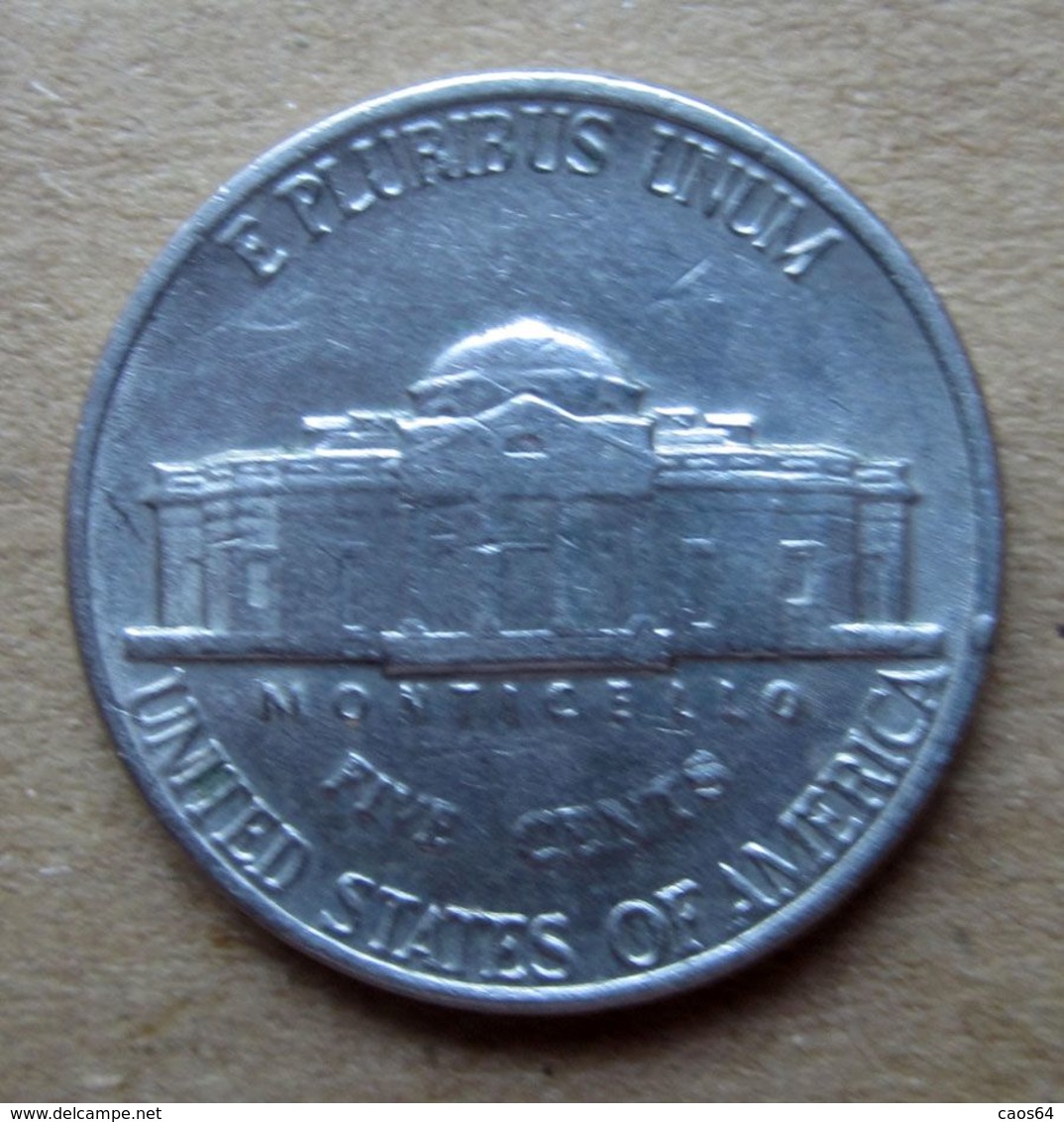 1987 D - STATI UNITI  USA Five Cent - Jefferson - Circolata - 1938-…: Jefferson