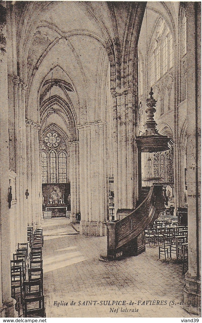 St Sulpice De Favières - Eglise : Nef Latérale - Saint Sulpice De Favieres