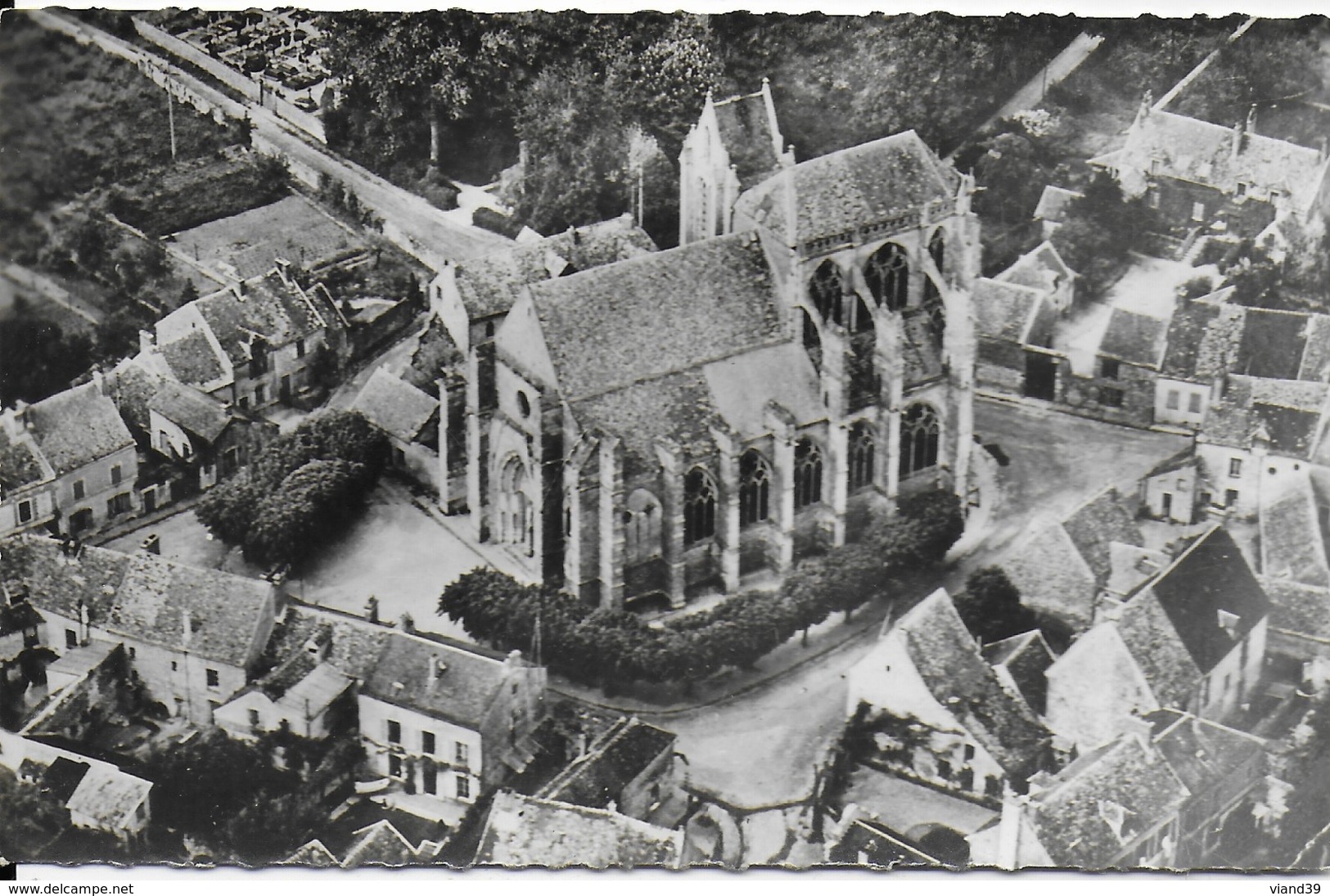 St Sulpice De Favières - Eglise : Vue D'avion - Saint Sulpice De Favieres