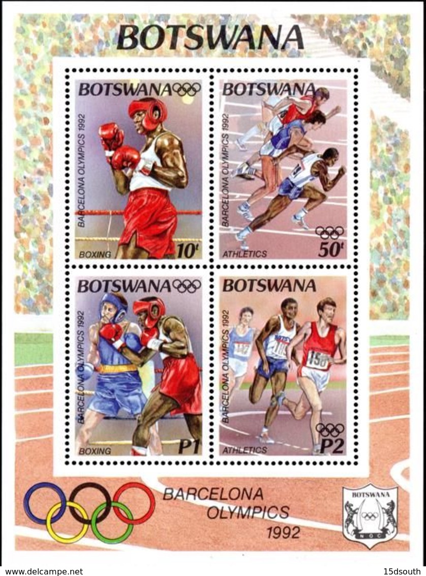 Botswana - 1992 Olympic Games MS (**) # SG 760 - Summer 1992: Barcelona