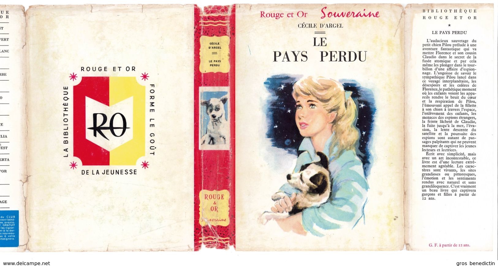 G.P. Rouge Et Or Souveraine N°135 - Cécile D'Argel - "Le Pays Perdu" - 1959 - #Ben&Souv&Div - Bibliothèque Rouge Et Or