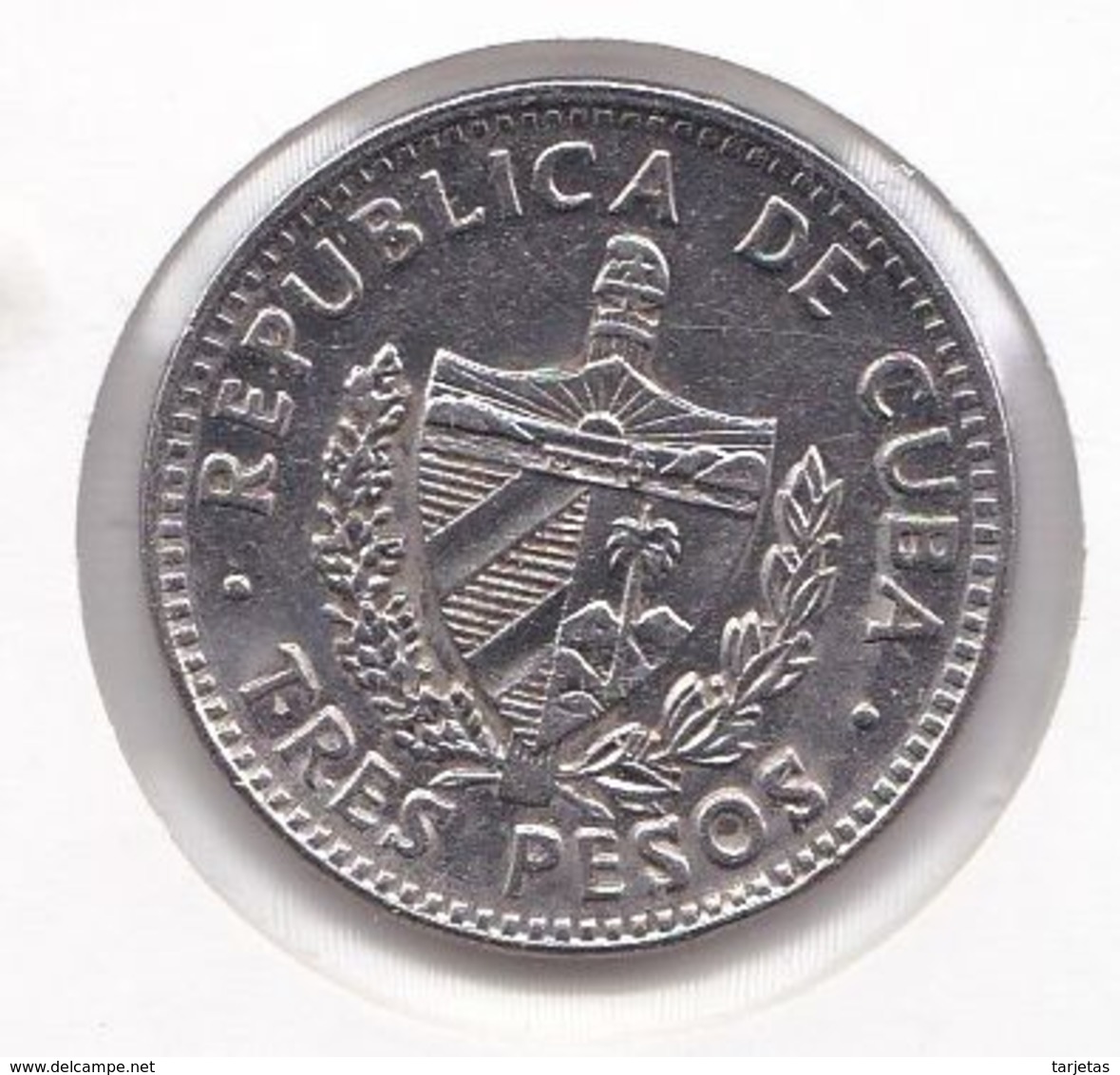 MONEDA DE CUBA DE 3 PESOS DEL AÑO 1995 DEL CHE GUEVARA (COIN) - Cuba
