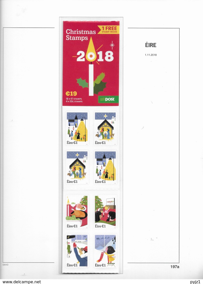2018 MNH Ireland year collection according to DAVO album .