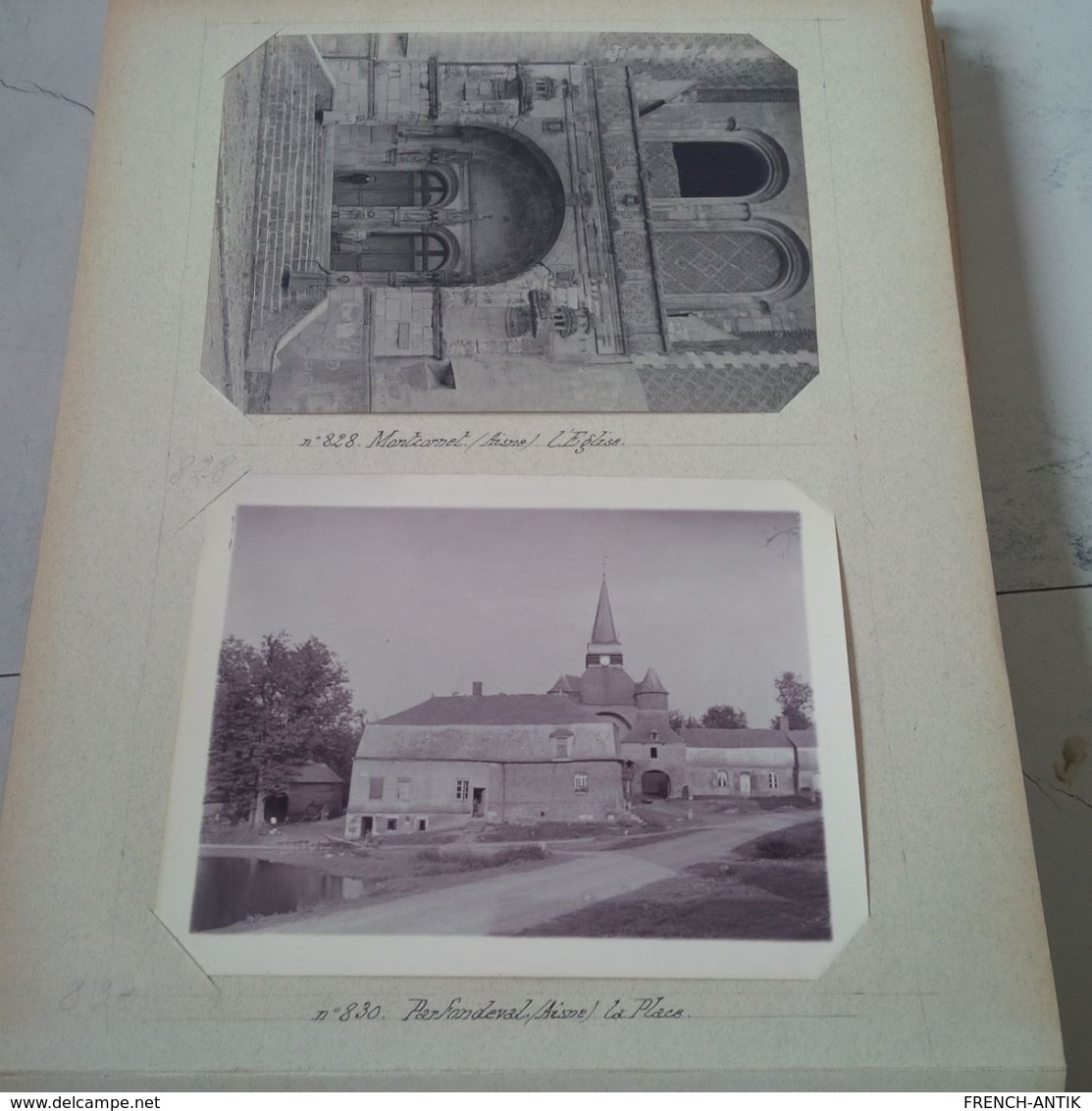 ALBUM DE 359 PHOTOS AISNE MONTCORNET CHAOURCE PARIS CALVADOS DE FAMILLE LEGENDE ET NON COLLER - Albums & Collections