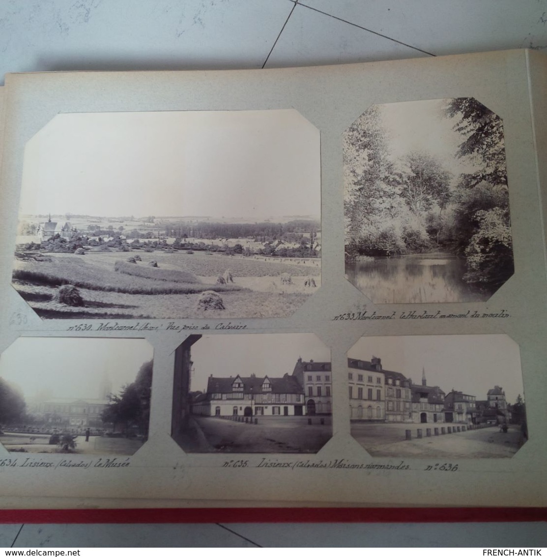 ALBUM DE 359 PHOTOS AISNE MONTCORNET CHAOURCE PARIS CALVADOS DE FAMILLE LEGENDE ET NON COLLER