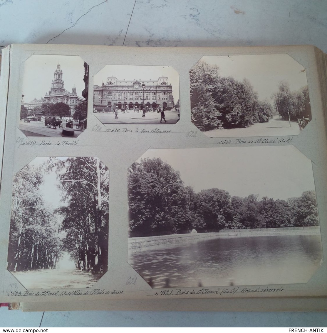 ALBUM DE 359 PHOTOS AISNE MONTCORNET CHAOURCE PARIS CALVADOS DE FAMILLE LEGENDE ET NON COLLER