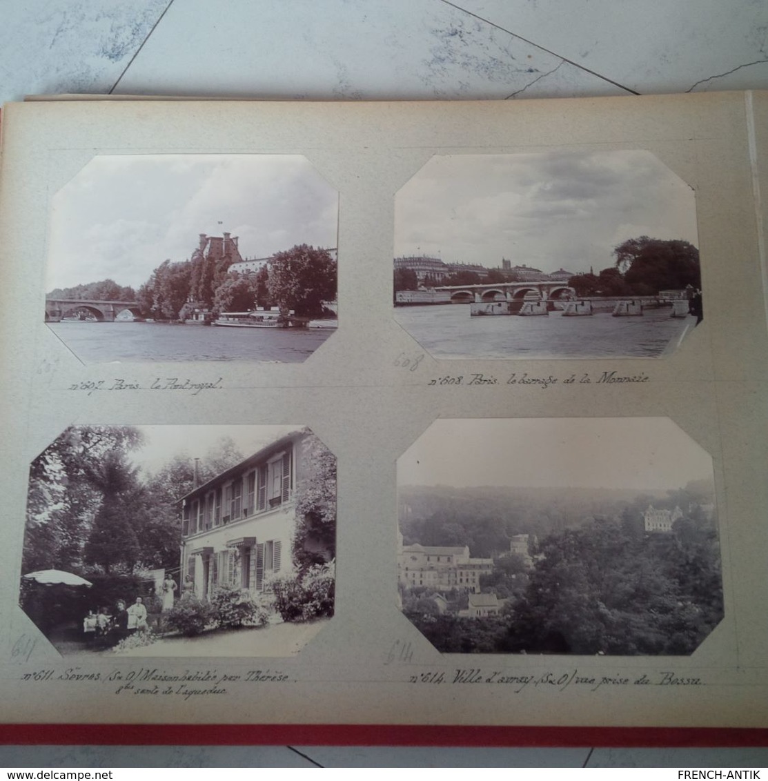 ALBUM DE 359 PHOTOS AISNE MONTCORNET CHAOURCE PARIS CALVADOS DE FAMILLE LEGENDE ET NON COLLER