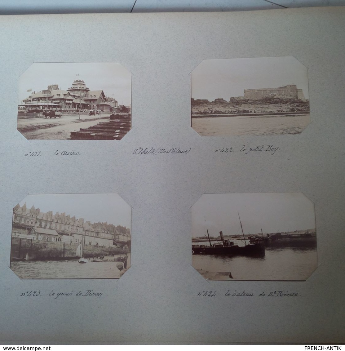 ALBUM DE 359 PHOTOS AISNE MONTCORNET CHAOURCE PARIS CALVADOS DE FAMILLE LEGENDE ET NON COLLER