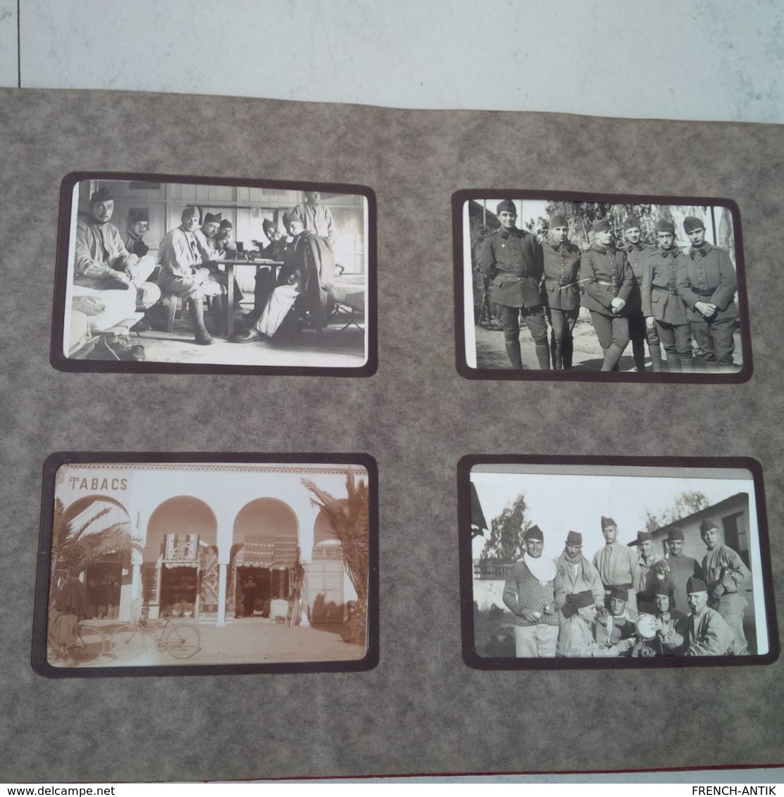 ALBUM DE 140 PHOTOS MAROC MILITARIA NON COLLER