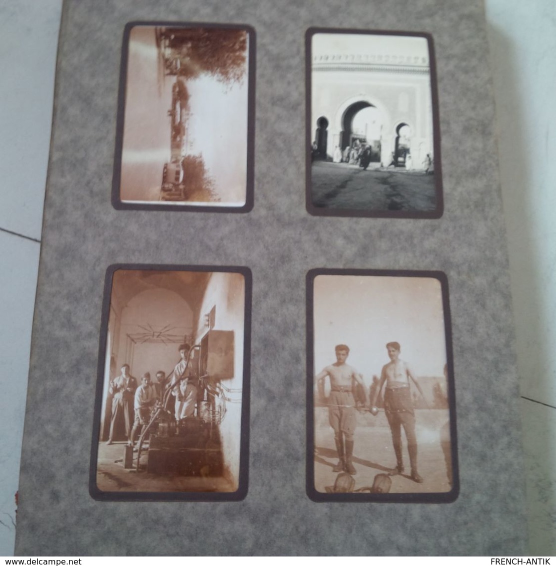 ALBUM DE 140 PHOTOS MAROC MILITARIA NON COLLER