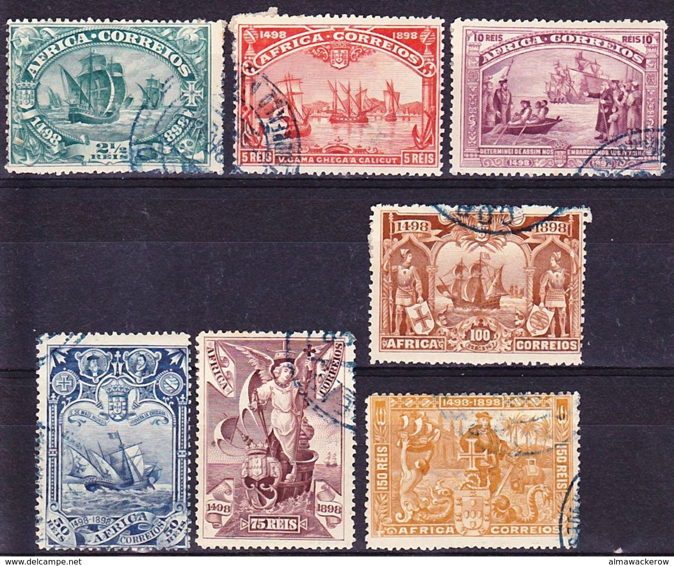 Colonias De Africa Emissoes Gerais 1898 1-3, 5-8 Used O - Portuguese Africa