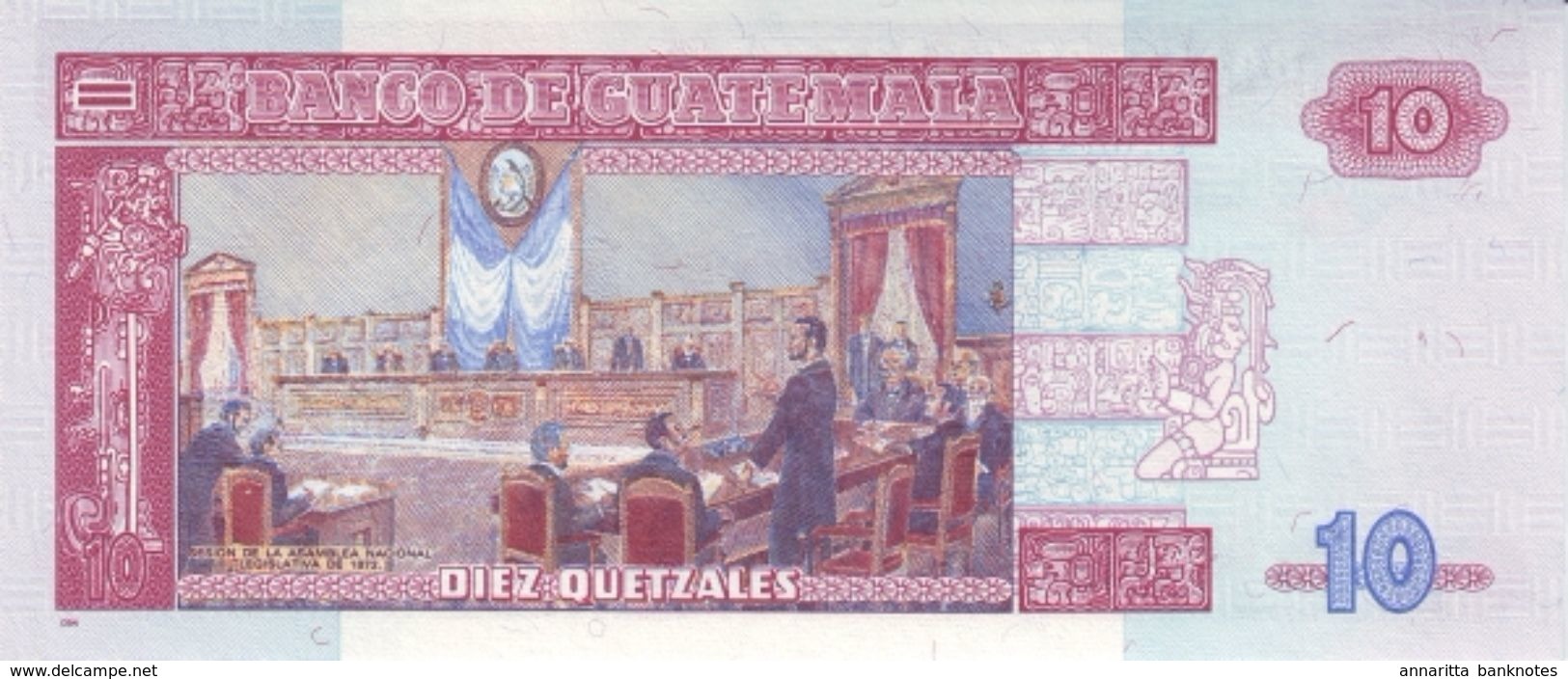 GUATEMALA 10 QUETZALES 2006 P-111a UNC [GT111a] - Guatemala