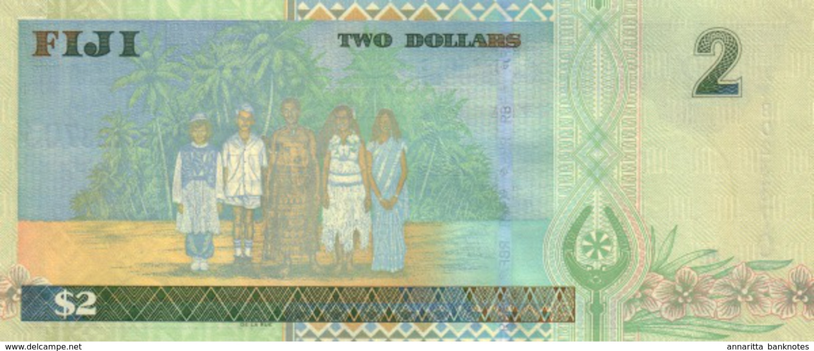 FIJI 2 DOLLARS ND (2002) P-104 UNC  [FJ515a] - Fidji