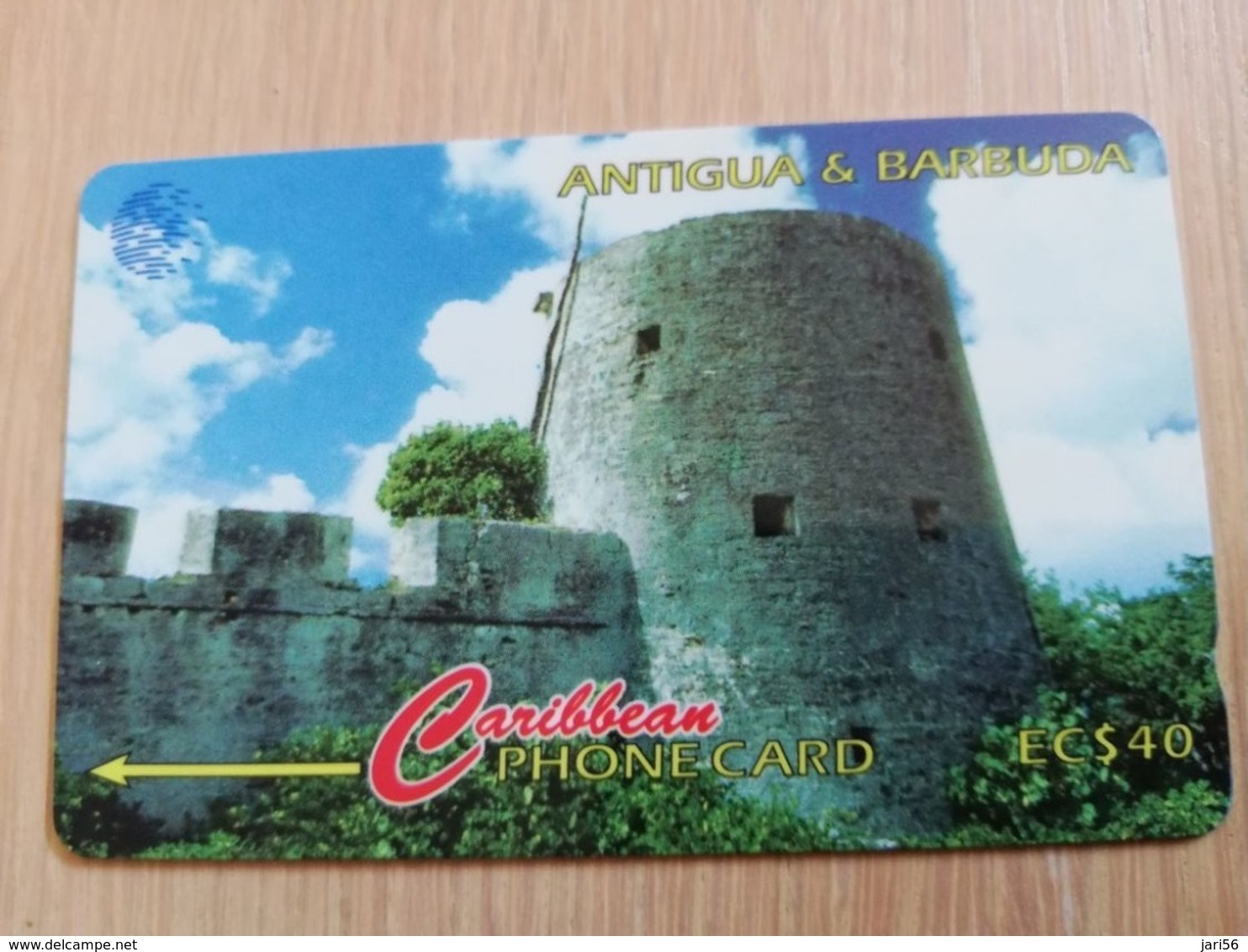 ANTIGUA & BARBUDA $ 40  BARBUDA MARTELLO TOWER           ANT-16A  CONTROL NR: 16CATA      NEW C&W LOGO **2543** - Antigua And Barbuda