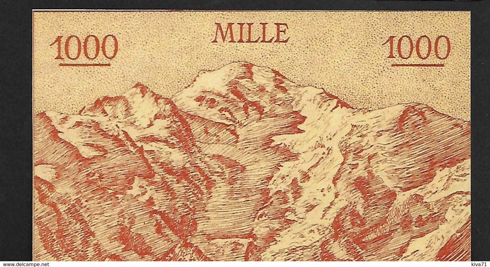 Billet Scolaire "Mille Francs"  Format Moyen UNC - Specimen