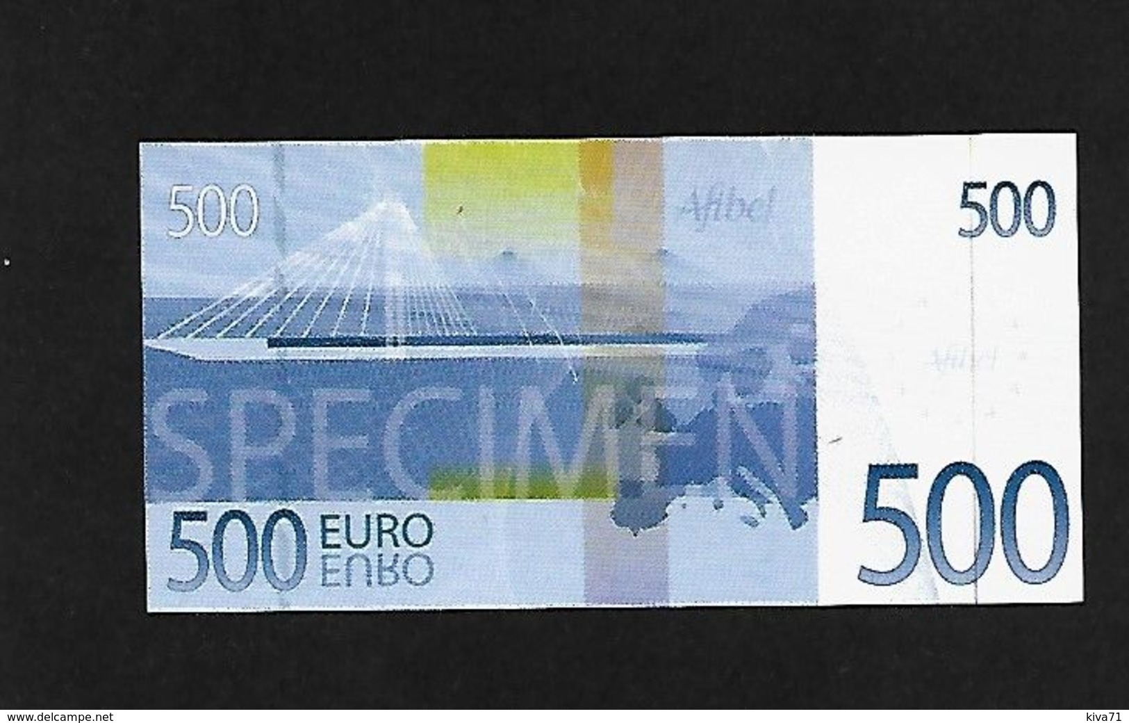 Billet Publicitaire Afibel 500 € Polymer - Specimen