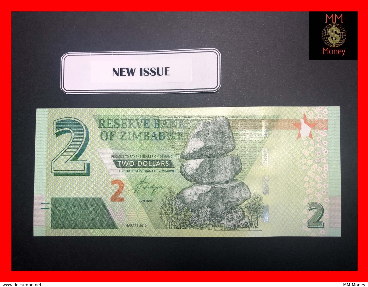 ZIMBABWE 2 $ 2019  P.  New   UNC - Simbabwe