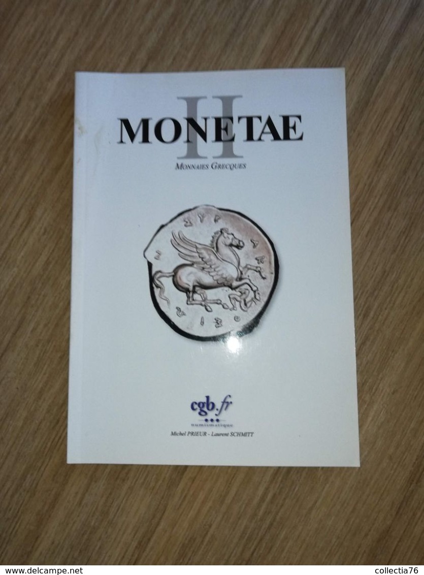 MONNAIE COIN LIVRE CATALOGUE CGB MONETAE II ANTIQUES GRECQUES GREEK - Boeken & Software