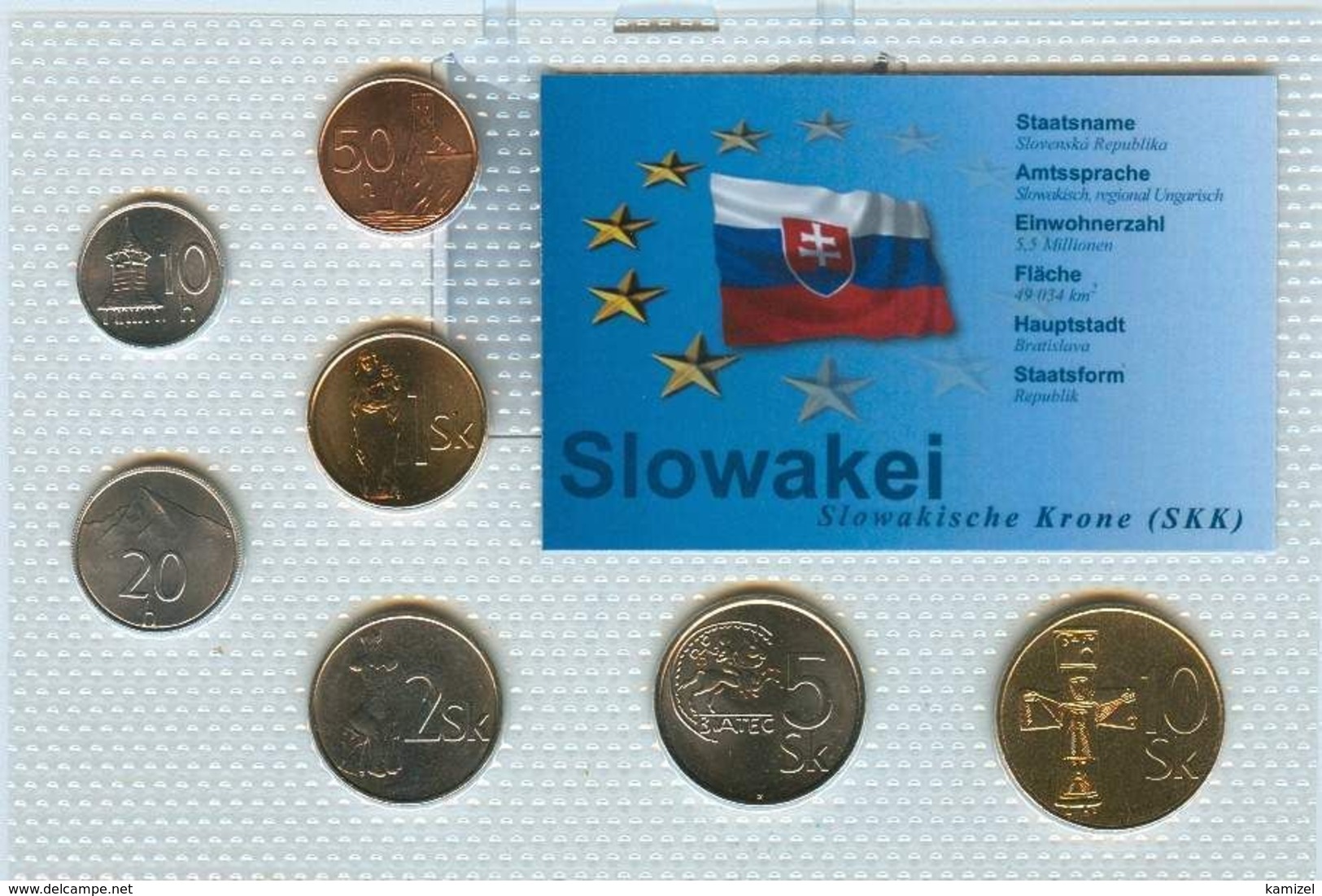 Kursmünzensatz Slowakei KMS Mit Zertifikat - Slovakia