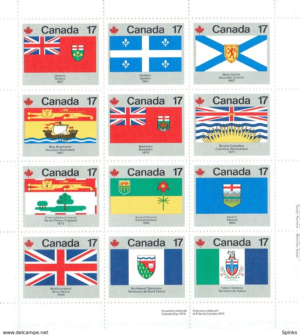 CANADA 1979 Canada Day Flags MS MUH - Blocks & Sheetlets