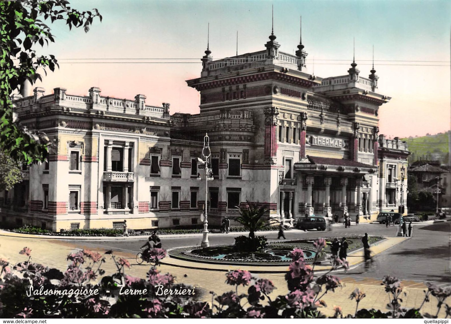 010674 "(PR) - SALSOMAGGIORE - TERME BERZIERI - COLORATA A MANO"   VERA FOTO. CART. ORIG. NON SPED. - Parma