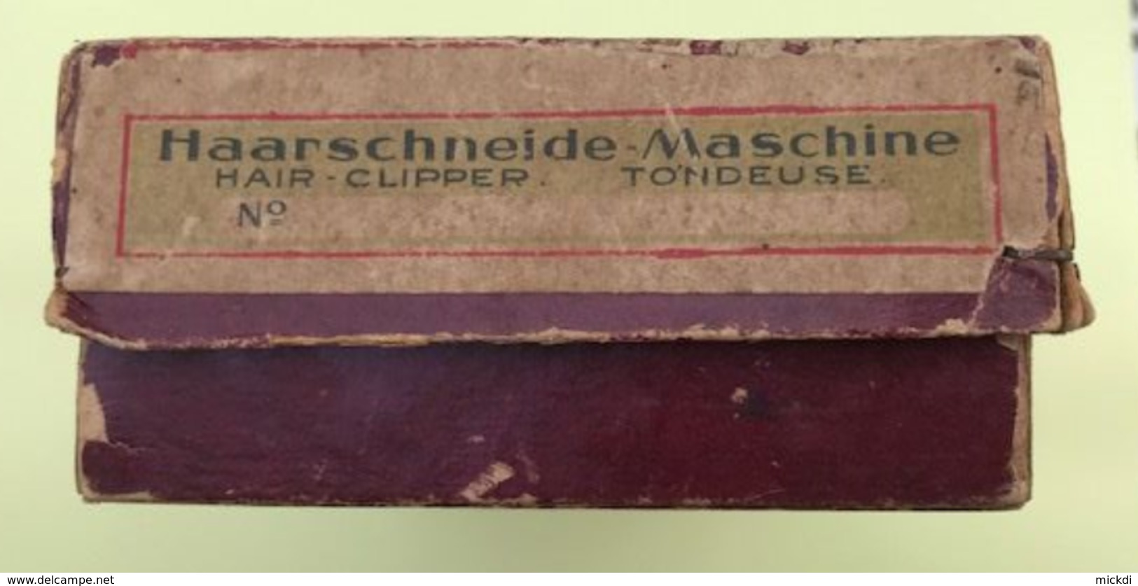 TONDEUSE A MAIN HAARSCHNEIDE MASCHINE HAIR CLIPPER - BOITE - 7 SCANS